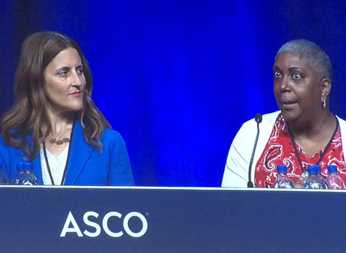 christeeny513's tweet photo. So proud of the hard work of Stephanie Walker, R.N. @faceofstage4 &amp; @DrTishaFelder who presented results of the BECOME survey that identified barriers to recruiting more black patients to #clinicaltrials. Such important work &amp; much more to do!

#ASCO22 #bcsm #oncoalert https://t.co/Mt2YtmyFkH