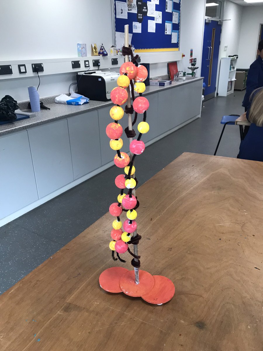 StJosephsDT's tweet photo. Year 7 creating Polymer chains for their homework. Amazing efforts! https://t.co/liiDJkE6VY