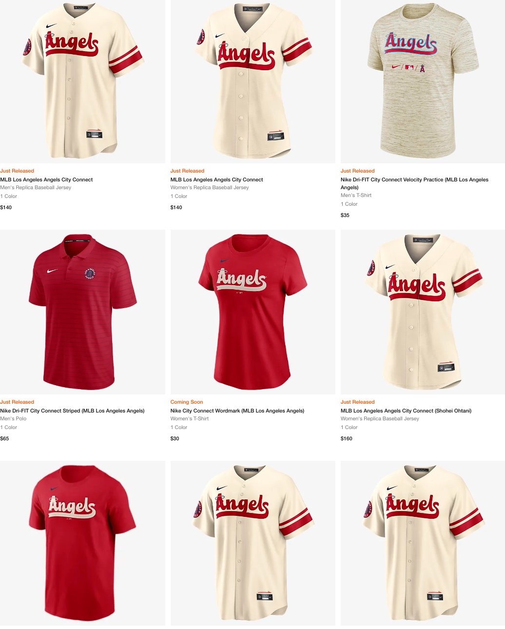 MLB Los Angeles Angels Women's Replica Baseball Jersey.