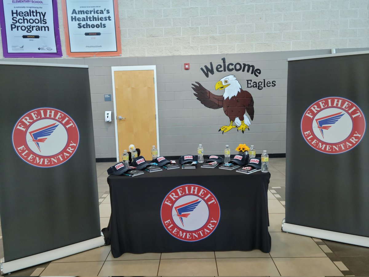 Getting ready to greet some new Eagle staff members! #OurFES 🦅🌻