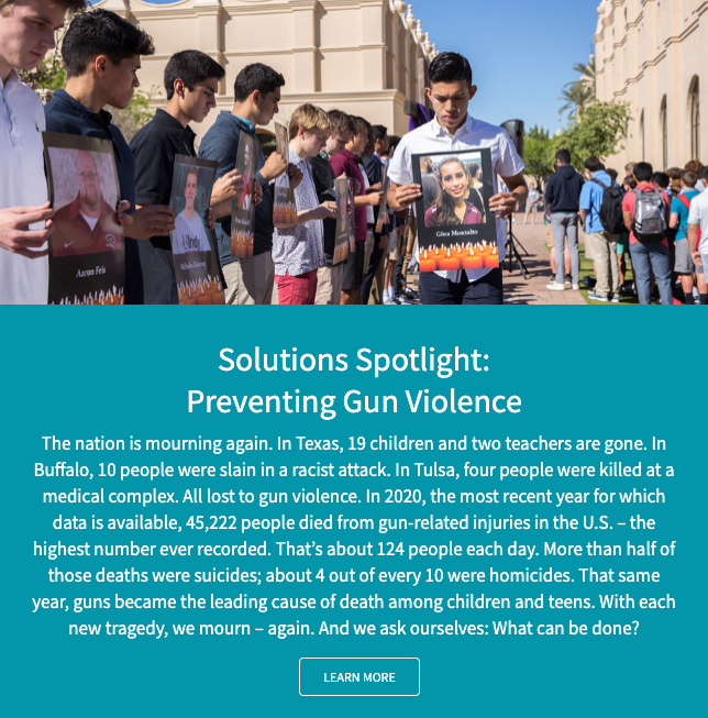 In 2020, 45,222 people died from gun-related injuries in the U.S. – the highest number ever recorded. The latest issue of <a href="/cronkitenews/">Cronkite News</a>'  Pathways to Equity newsletter examines disparities in gun violence – and potential solutions. Subscribe to see more: tinyurl.com/mr9cxhxs