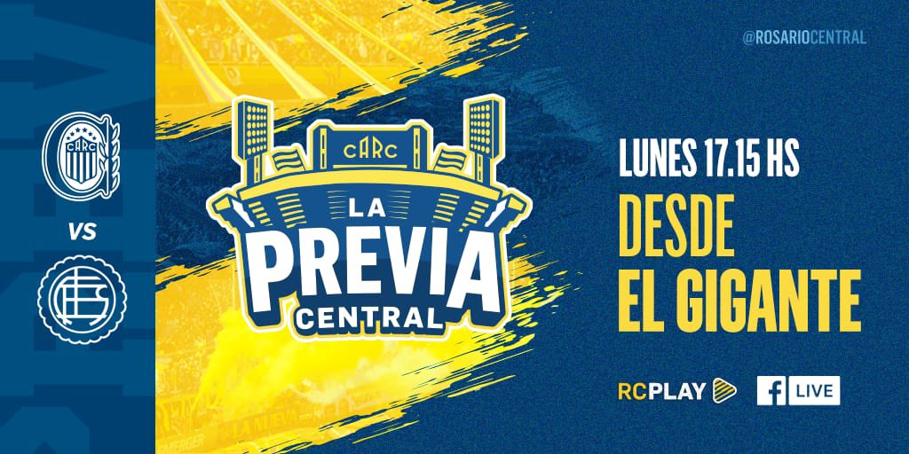 🎥 ¡HOY viví #LaPreviaCentral desde el Gigante! 🇺🇦
 
🆓 Registrate GRATIS
🎦 rosariocentralplay.com
 
📲 ¡Descargá la App!
▶️ iOs: apple.co/2XQFzxb
▶️ Android: bit.ly/2XQFAkJ