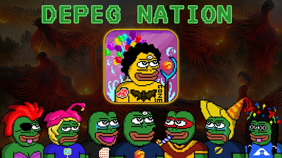 DEPEG NATION will be the first NFT project to launch on Terra 2.0
Join their discord - Just 50 MFER roles left
discord.gg/XjyvYnjy
<a href="/DepegN/">Depeg Nation | MINT NOW</a>