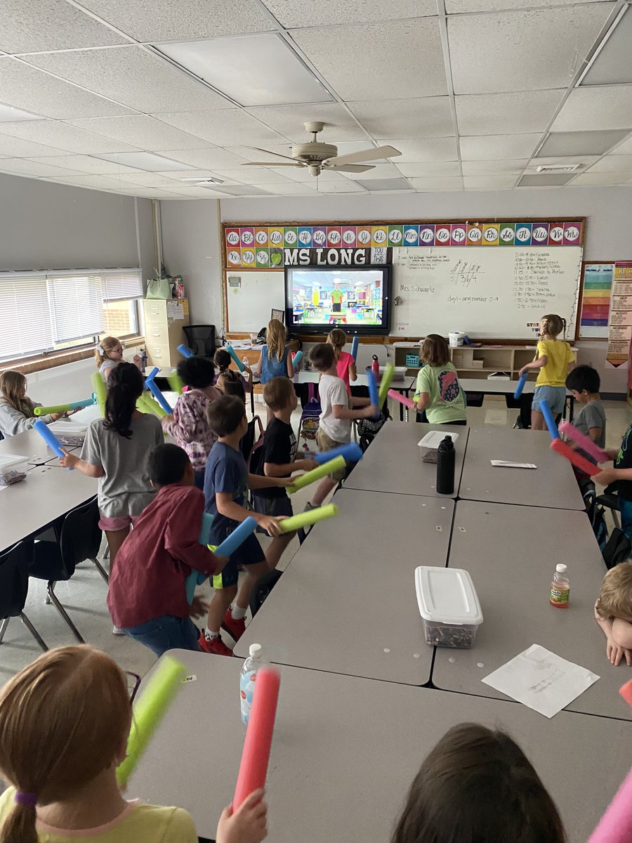 I love our creative Brain Breaks at Summer School!  The kids really enjoy cardio drumming!