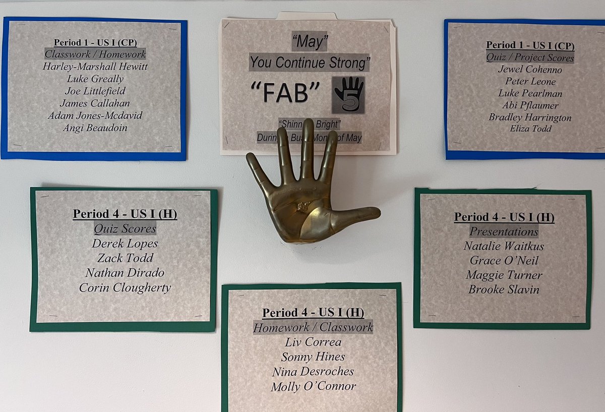 Chris Tresca (@chsstucoadvisor) on Twitter photo Congrats to all the Recognitions for the #Fab5 for May👍👍 #FinishStrong226 <a href="/Carverhsguid/">CMHS Counseling</a> Congrats to all the Recognitions for the #Fab5 for May👍👍 #FinishStrong226 <a href="/Carverhsguid/">CMHS Counseling</a>