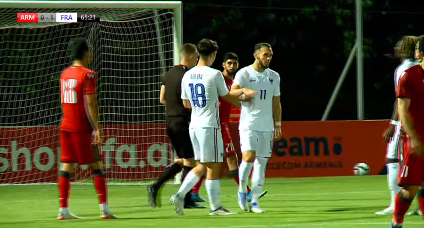 foet247europa's tweet photo. Armenia 0 France 2. Gouiri #ARMFRA #U21EURO https://t.co/m3pAjaxP5Y