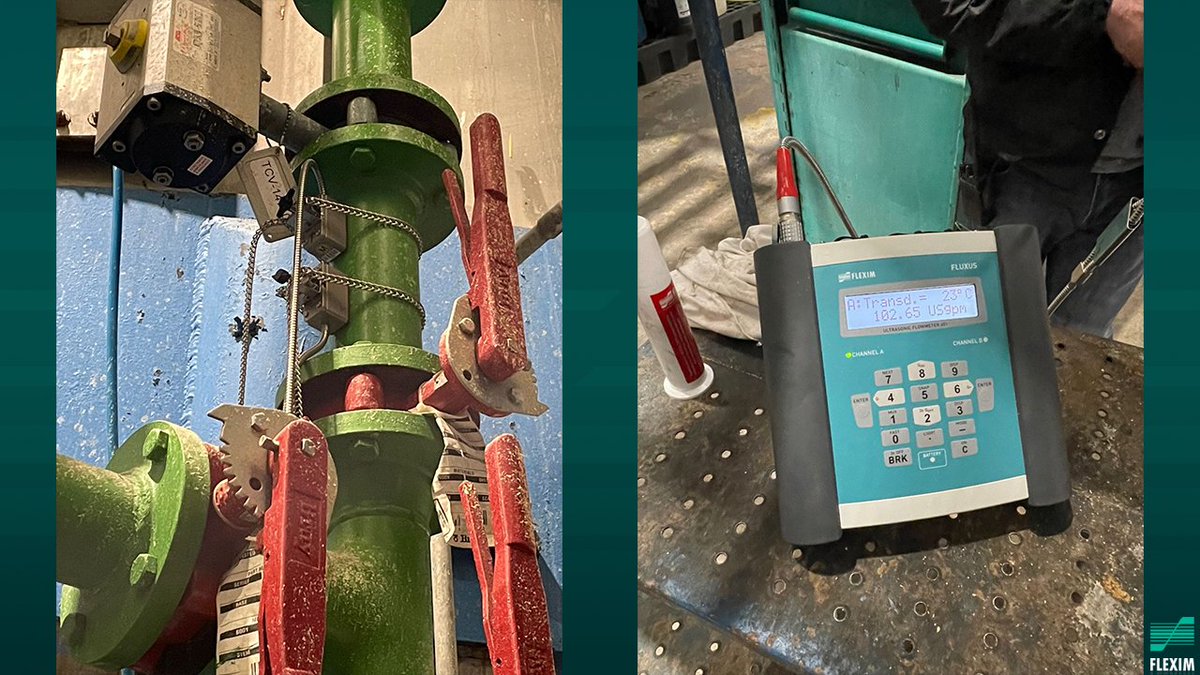 Our service team onsite at an ethanol plant where the task was to measure the cooling water on their fermentation vessels. Even though the piping had tight surface area FLEXIM was still able to get an accurate flow reading.
CONTACT US: ecs.page.link/uFFDo
#industrialsolutions