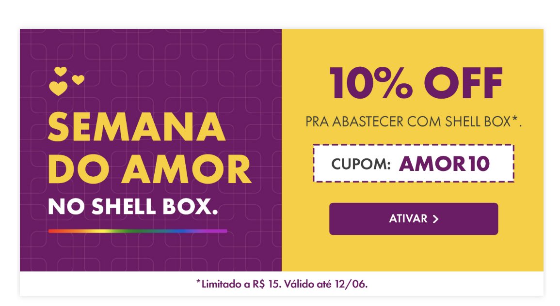 BrCuponsOficial's tweet image. Cupom SHELLBOX 
Valido para todos os usuários 

#shellbox #shell #abastecimento #cupom #cupons #ofertas