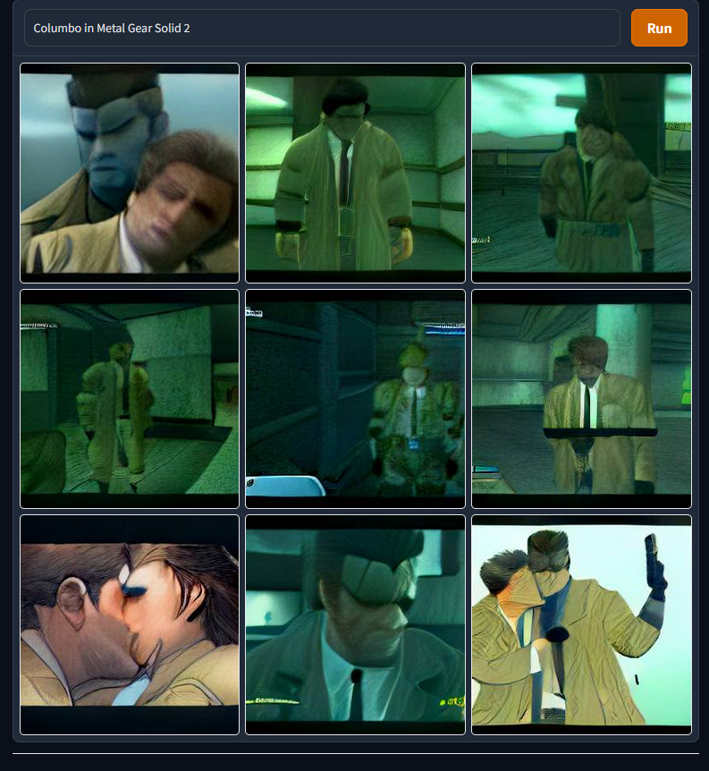 Calavera145's tweet photo. Columbo in Metal Gear Solid 2 got spicy??? https://t.co/9ajqWf1Gki