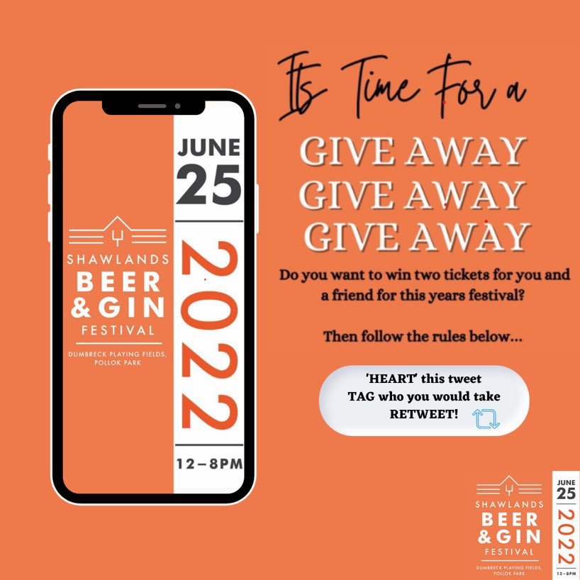 shawlandsBGF22's tweet photo. ‼️ GIVEAWAY ALERT‼️

To celebrate selling our 1000th ticket, we will be giving away another TWO tickets to our festival! 🎟

Follow the rules below👇

https://t.co/5pVvzrblwe this post and make sure you’re following our page
2.Tag a friend in the comments 
3.Retweet

Good luck! https://t.co/aocGx0BJQV