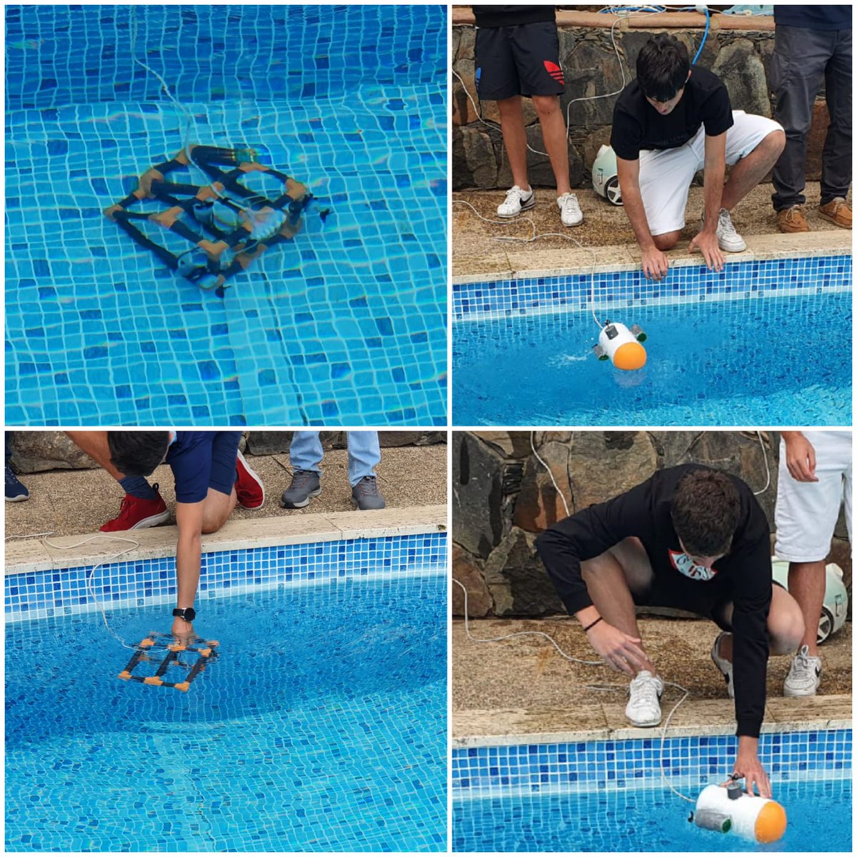 Hoy lunes,los alumnos de 4° Secundaria de Tecnología, probaron sus proyectos, ROVs submarinos, que han diseñado y trabajado durante este curso escolar.
Dar las gracias al compañero y ex director que nos ha permitido usar su piscina para realizar la actividad.🙏 <a href="/ColeHeidelberg/">Colegio Heidelberg</a>