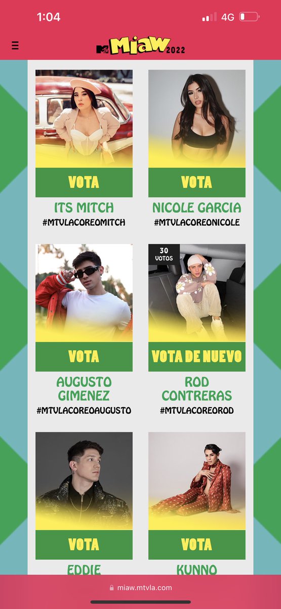 Gracias por siempre estar conmigo , no saben lo feliz que me hace estar nominados con grandes amigos , espero esta vez si traernos este premio , voten mucho mucho #MTVLACOREOROD #CoreoCrack