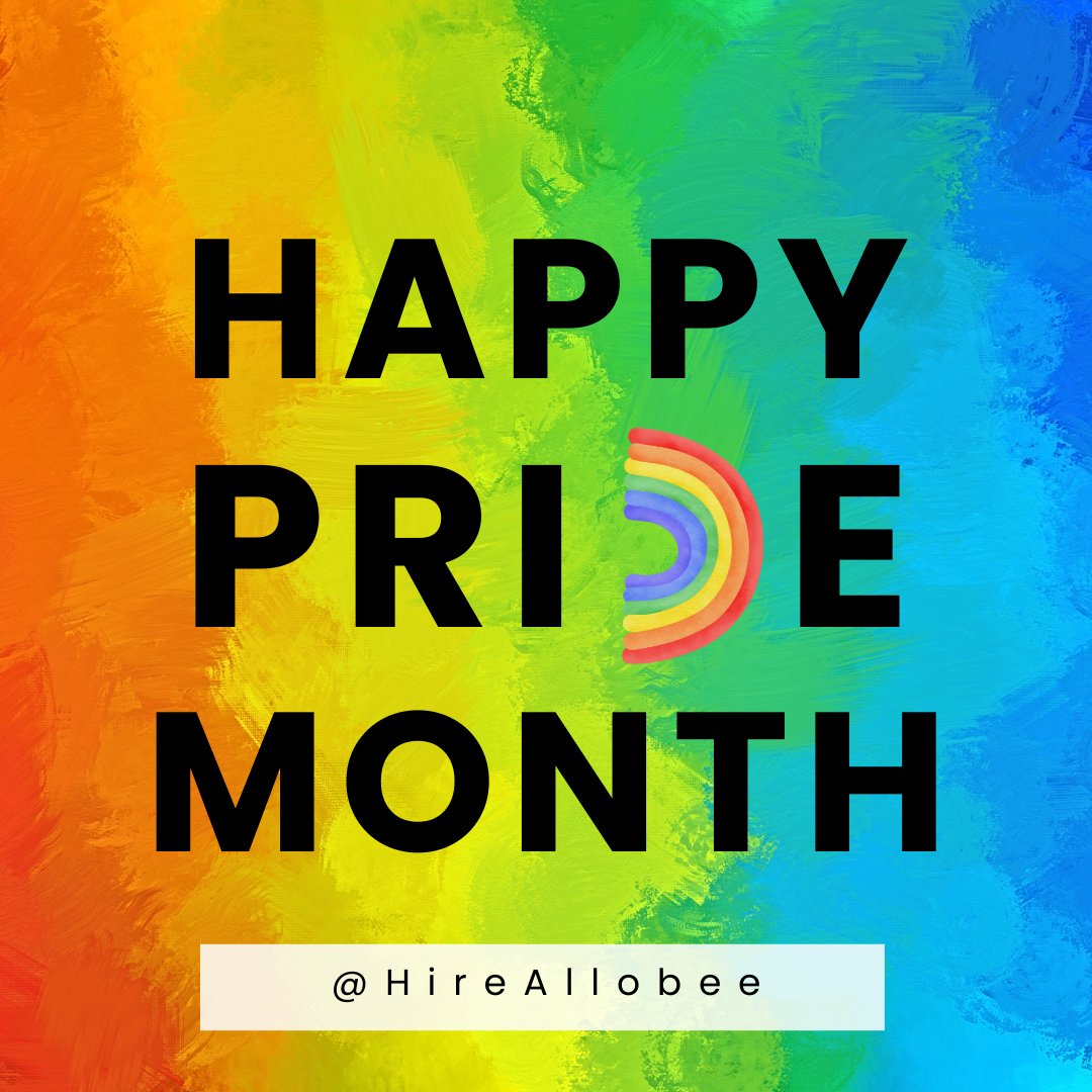 From our family here at Allobee, Happy Pride Month!
#loveislove