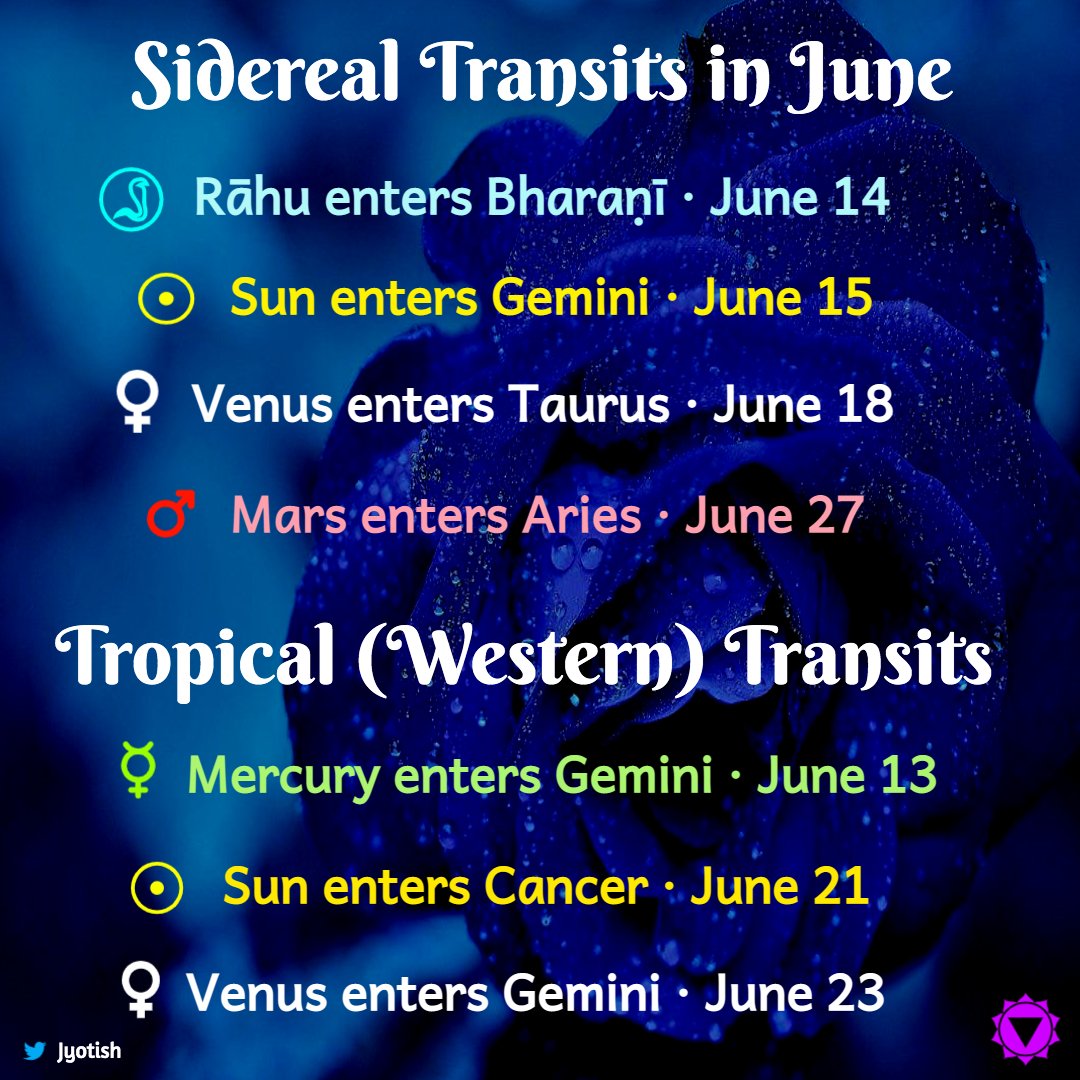 Saturn Retrograde begins in Aquarius for both sidereal &amp; tropical systems, but retrogresses back into Capricorn in sidereal. Sun &amp; Venus enter preceding signs in the Vedic system compared to Western. Uttarāyaṇa soon comes to an end.
#astrology