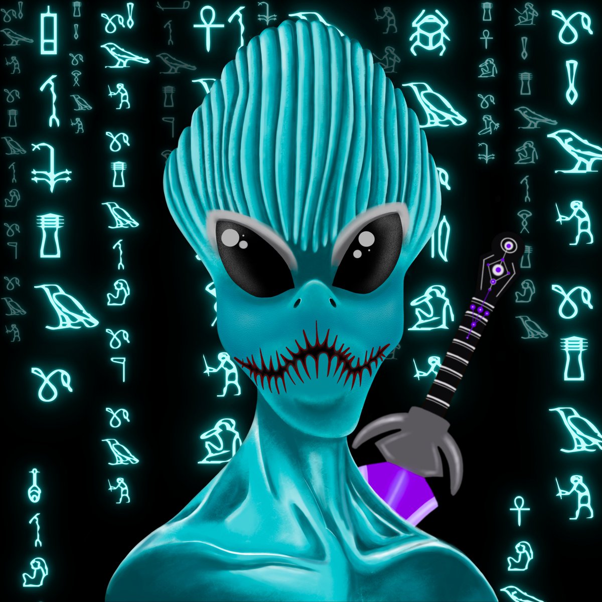 A fresh recruit.

No tattoos showing the fierce battles they've been apart of.

No crew to share stories of old.

Accompanied with the overwhelming belief that the Bomani will not only traverse the entire galaxy, but that they'll dominate it too one day.

#NFTCommunity  #FreeMint