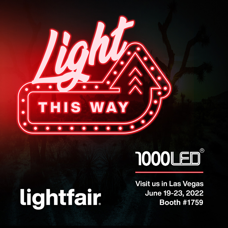 1000LED's tweet photo. @lightfair will take place June 19-June 23 at the West Hall Las Vegas Convention Center. Stop by #1000LED booth 1759. Look forward to seeing you!
@LVCVA  #tradeshow #LED #ledlighting #LEDlights #vivalasvegas #electrician #builders #contractor #lighting #lasvegas @CityOfLasVegas https://t.co/wdTrbiEtot
