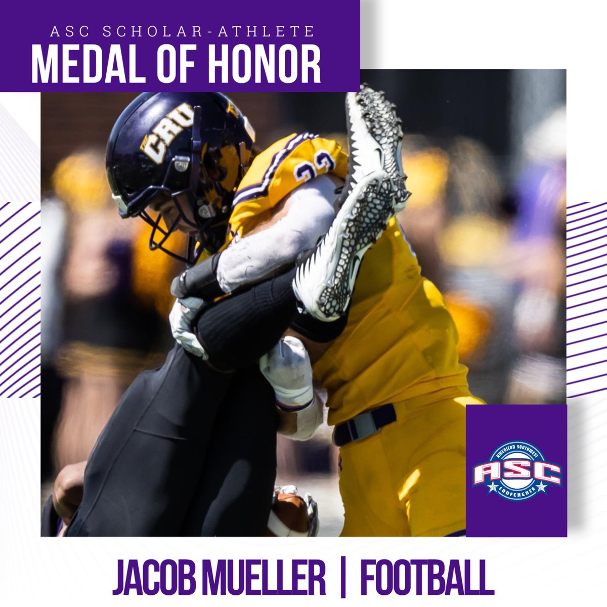 SCHOLAR-ATHLETE MEDAL OF HONOR 🏅

#gocru