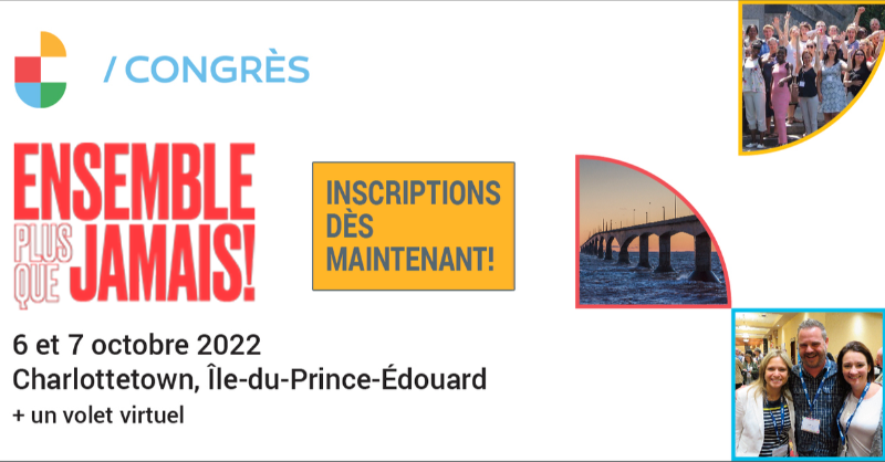 _ACELF's tweet photo. Les inscriptions à notre incontournable congrès commencent maintenant! Vous avez rendez-vous à #Charlottetown. Parce qu'il n'y a rien de tel que d'être ensemble en présence. Venez vous inspirer. Découvrir. Réseauter. Célébrer. Et vous enrichir de bonnes idées. #frcan #éduprof