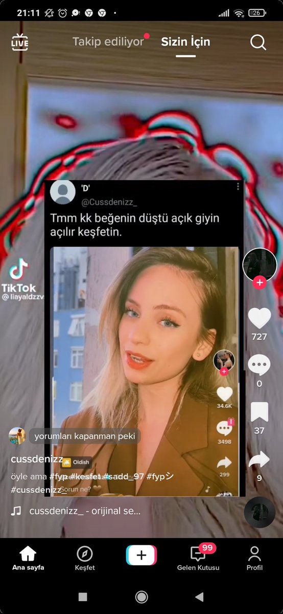 glowsolmaz's tweet image. Arkadaşın kesfeti kapalı galiba.