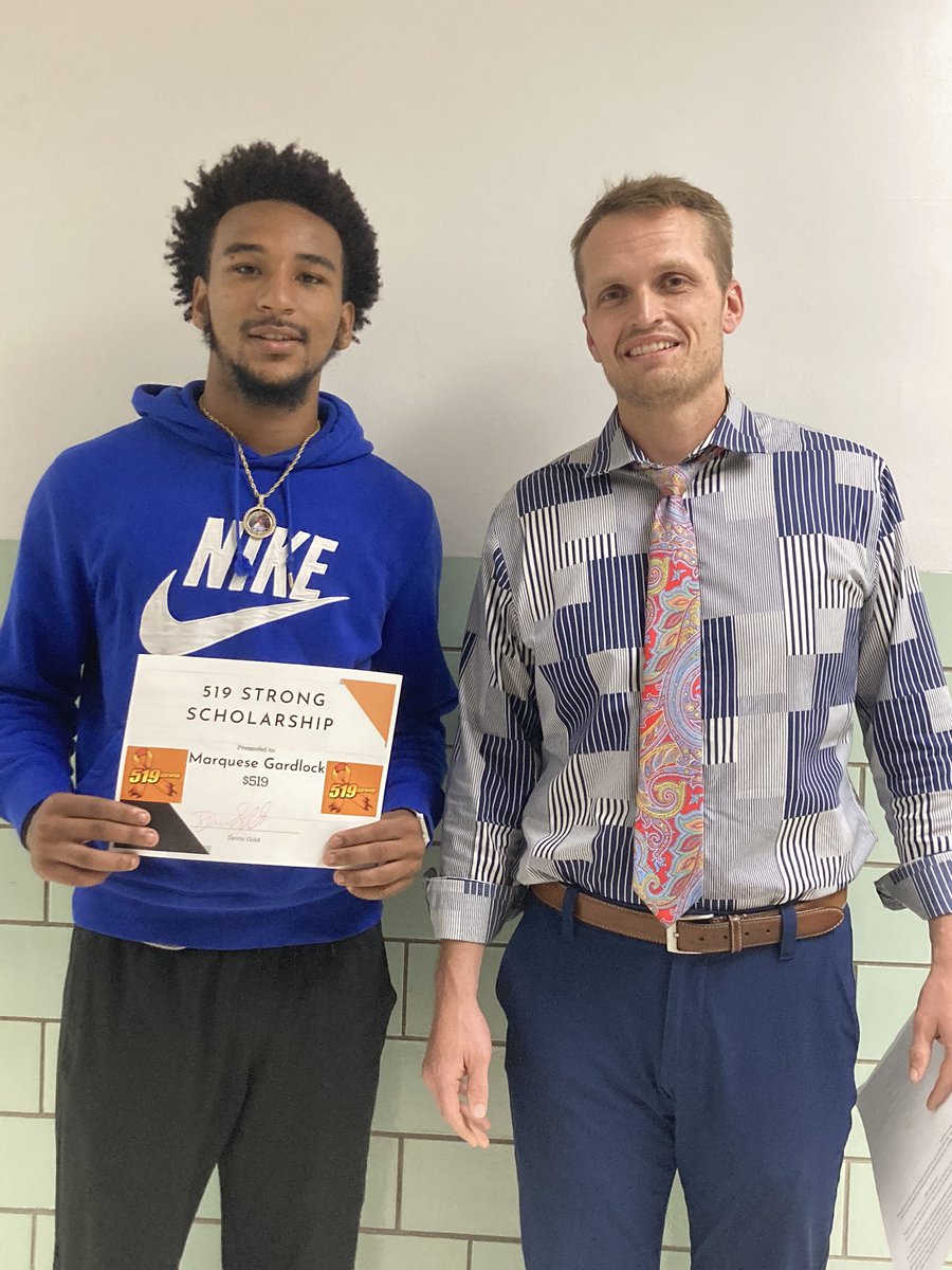 HONORED to be able to present 519Strong’s Jeremy Coast Memorial Scholarship to a guy that’s experienced more difficulties in life than I have but also a guy that smiles more than anyone I know. 

<a href="/AndersonQuese/">quese</a> represents the true spirit of Jeremy’s legacy.