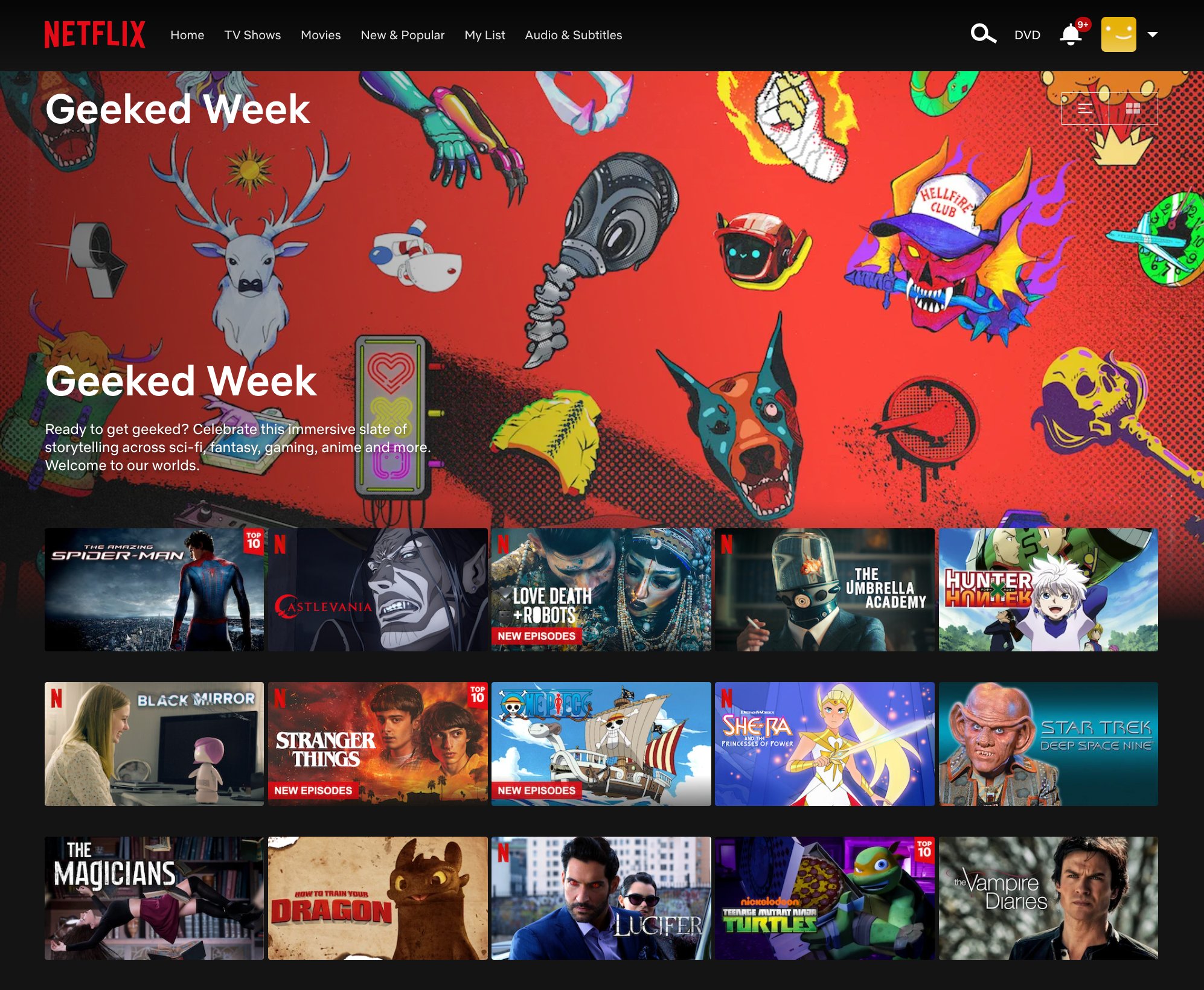 Netflix Geeked on Twitter "if GeekedWeek has you hyped... take a peek