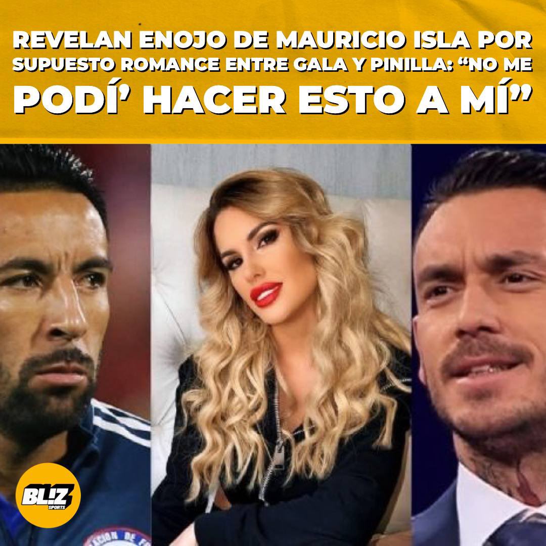 BlizStudios's tweet photo. “NO ME PODÍ’ HACER ESTO A MÍ” 😳
Revelan enojo de #MauricioIsla por supuesto affaire entre #MauricioPinilla y #GalaCaldirola.
Revisa todos los detalles en: https://t.co/VaOOvFqtsN
#blizsports #blizfutbol #tendencias #pinigol #pinilla #mauriciopinilla #galacaldirola #huasoisla https://t.co/wSnjTPnmDY