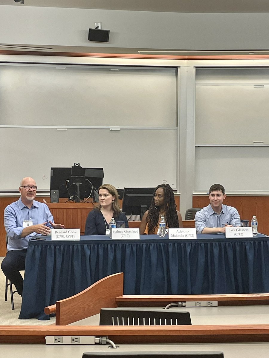 sjgottfried's tweet photo. Huge shoutout to everyone @Georgetown for putting on a fantastic #GUReunion weekend. It was wonderful connecting with Hoyas old and new. Special thanks to @gemahoyas for inviting me to discuss my time in late night on the “Hollywood Hoyas” panel. Until next time - Hoya Saxa! https://t.co/w3Lcx1pqTc