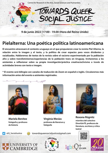 MarcinSmietana's tweet photo. Muy emocionades por nuestro evento bilingüe (inglés/español) con la revista feminista @PielAlterna *ESTE JUEVES* 9 de junio a las 13h (Uruguay) / 11h (Ciudad de México) / 18h (España). Registración: https://t.co/VBSuSgroIv Con @roxrug @Q_SocialJustice @CRASSHlive @lgbtQcam https://t.co/bd673BVZRw