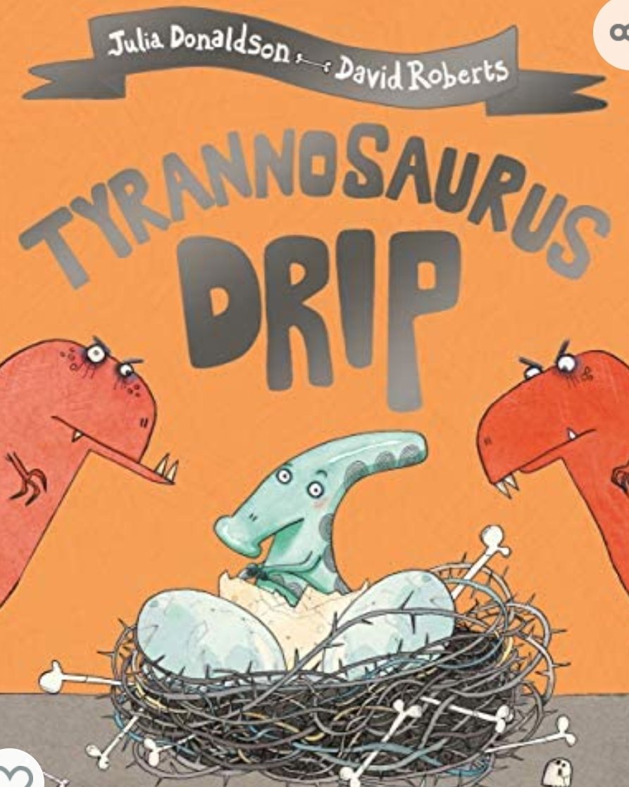 eyfsbrookmead's tweet photo. Apologies for my last Tweet. I made s mistake. We are not reading The Dinosaur That Pooped a Planet this week. We ARE reading, 'Tyrannosaurus Drip.' https://t.co/TrjDn6Mz6m