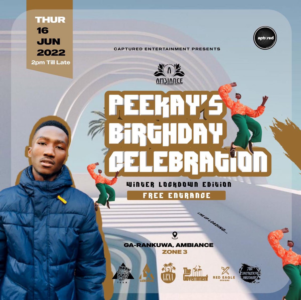 captured_ent's tweet photo. 🚨CAPTURED ENTERTAINMENT IS BACK🚨

16 June 2022 we’re celebrating Peekay’s birthday at Thee Ambiance🏝

LINE UP LOADING ⏳ https://t.co/BLt0VAWFJp