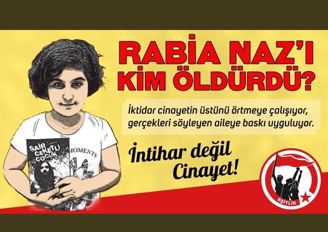 Saat 21:21 #rabianaziçinadalet 
Rabia Nazımızın ahıyla gideceksiniz .