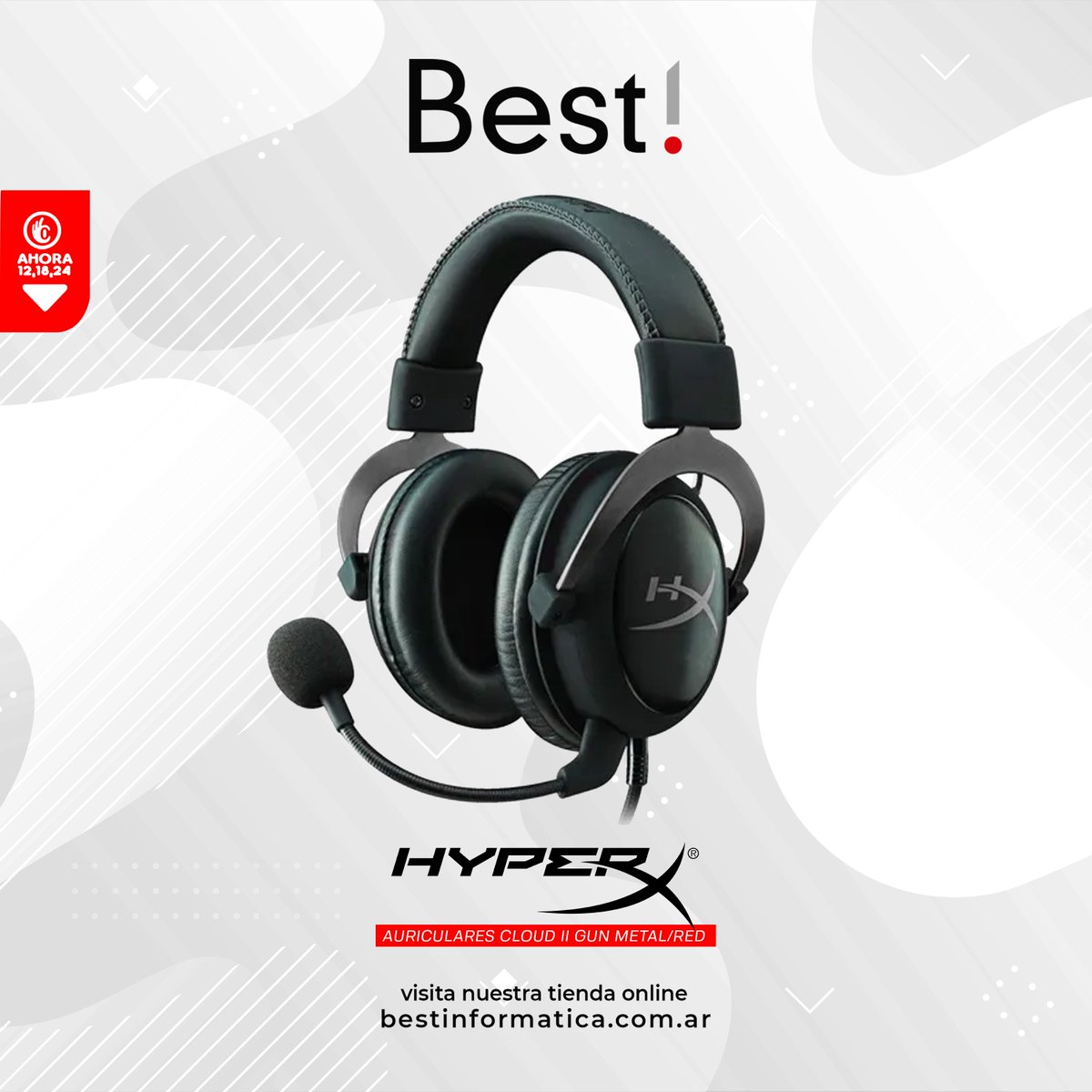 Los <a href="/HyperXLatam/">HyperX LATAM</a> Cloud II Gun Metal, con un control de audio en una tarjeta de sonido USB para brindarte una experiencia de juego óptima.
Su control te permite ajustar el volumen del sonido y micrófono así como alternar fácilmente a Sonido 7.1 o encender y apagar el micrófono.