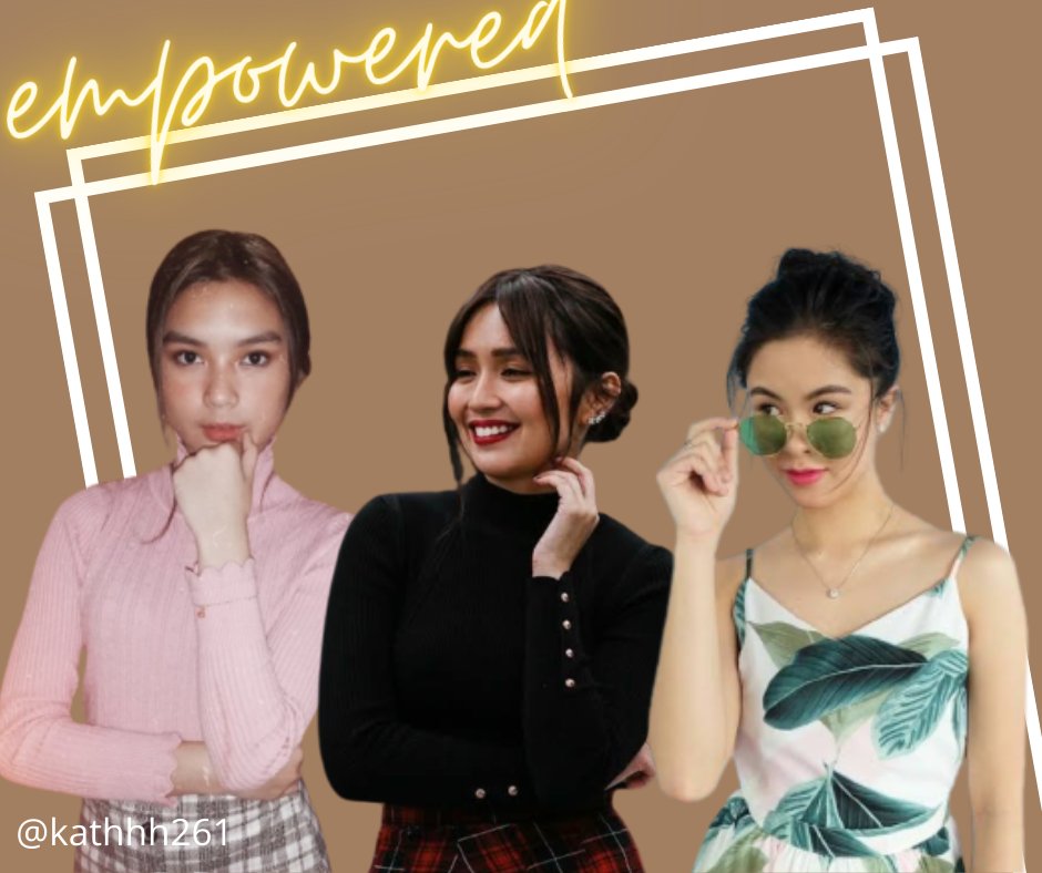 Kathhh261's tweet photo. "Empowered women"
Has presence, intelligence, empathy, and are humble. 

#KathrynBernardo 
#KissesDelavin 
#FrancineDiaz https://t.co/sjOospJ8ui