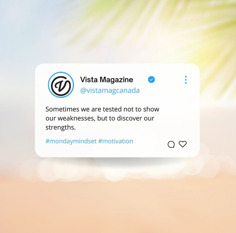 VistaMagazine's tweet photo. Every setback is a setup for a comeback. Keep showing up for yourself. Keep doing the work, whatever that looks like for you💕

You are more than capable. #MondayMood https://t.co/JpcrbQ4M9f