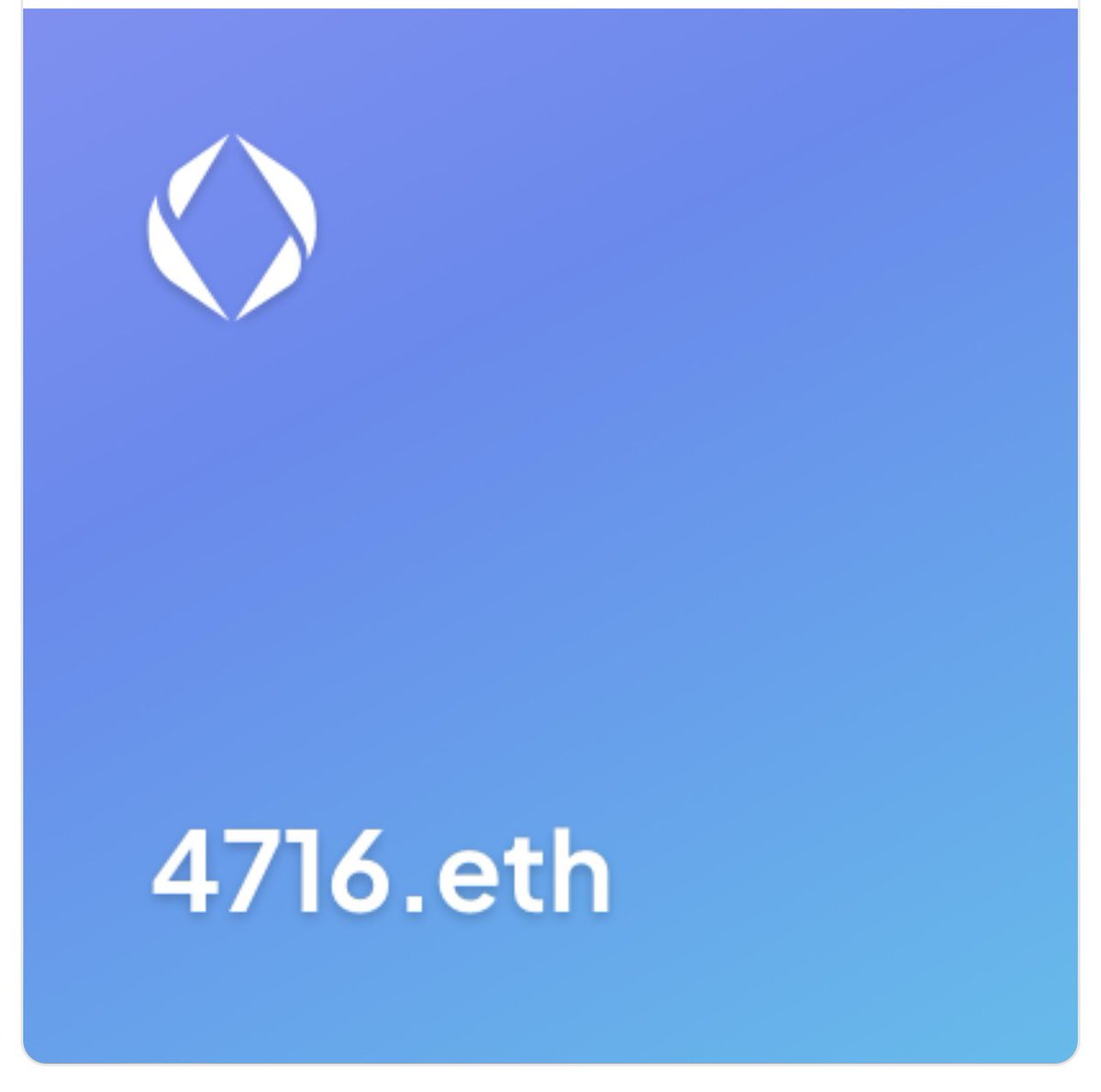 ⚡️⚡️⚡️4 Digit ENS ⚡️⚡️⚡️

Part of the 10K club and extremely rare is our next giveaway 

4716.ETH

We love the numbers and cannot wait to give this to one of our followers!

To Enter

1️⃣ You must be following <a href="/NFT_Nums/">NFT NUMBERS - MINTING NOW! ONLY 0.13🔥</a> 
2️⃣ Tag your friends in 
3️⃣ Retweet

2️⃣4️⃣ hour draw!