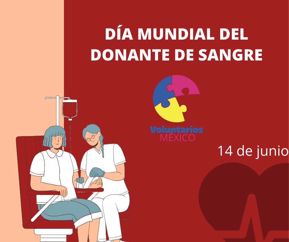 #EfeméridesVolsMx: #DíaMundialDelDonanteDeSangre. A fin de asegurar el acceso a sangre segura para toda persona que requiera una transfusión, todos los países necesitan donantes de sangre voluntarios no remunerados que donen sangre periódicamente.
#PersonasExtraordinarias #VolsMx
