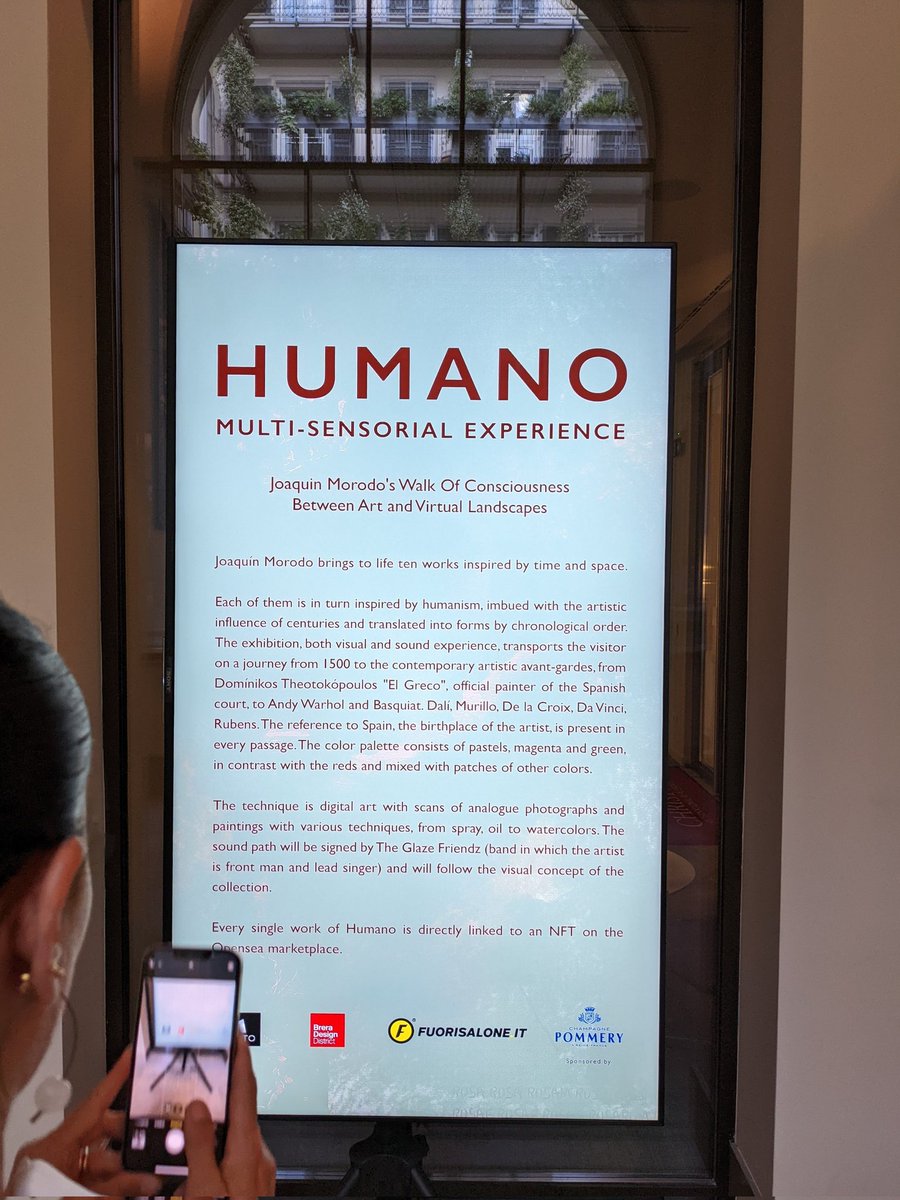 minacryptocom's tweet photo. Grazie to  artist Joaquin Morodo for the invitation, very cool  #nft's #milanodesignweek2022 #humanoexperience excited to see what  @MinaProtocol
can do with #nfts 👍👍 https://t.co/WJeVnANW5d