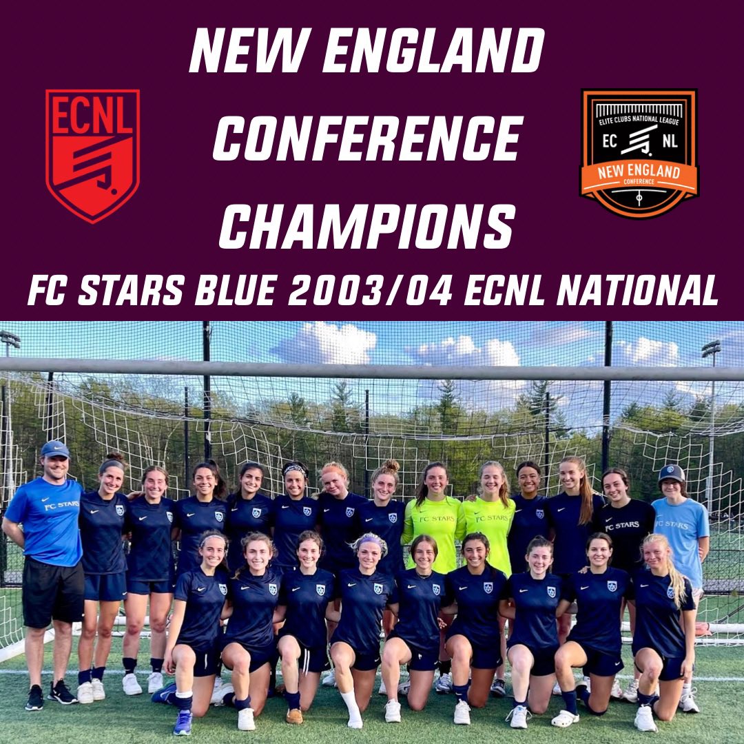 Congratulations to FC Stars Blue 2004 ECNL National for winning the ECNL New England Conference‼️🏆🥇 #FCStars #StarsNation #ECNL #ECNLGirls <a href="/ecnlgirls/">ECNL Girls</a>