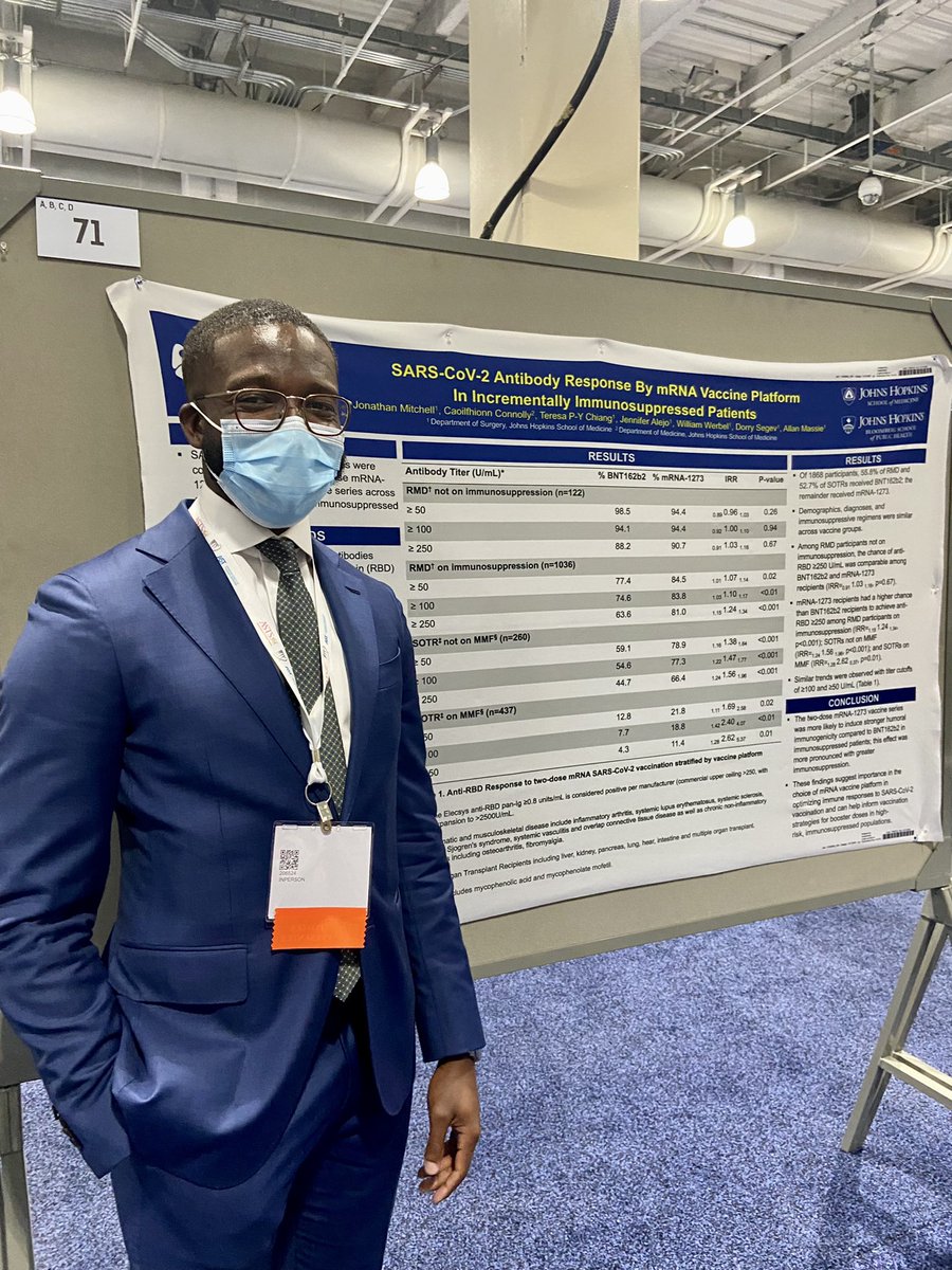 Julia López 🏳️🌈 (@juliailopez) on Twitter photo Our <a href="/hopkinssurgery/">Hopkins Surgery</a> group showing up last night for #ATCBoston2022 poster presentations! Amazing work! 1/2
<a href="/AmyChang_MD/">Amy Chang, MD</a> <a href="/JenLAlejo/">Jennifer Alejo, MD</a> <a href="/jonathanmitch_/">Jonathan Mitchell</a>
<a href="/ERGOT_JH/">ERGOT @Johns Hopkins</a> <a href="/HopkinsMedicine/">Johns Hopkins Medicine</a> <a href="/ATCMeeting/">AmericanTransplantCongress</a> Our <a href="/hopkinssurgery/">Hopkins Surgery</a> group showing up last night for #ATCBoston2022 poster presentations! Amazing work! 1/2
<a href="/AmyChang_MD/">Amy Chang, MD</a> <a href="/JenLAlejo/">Jennifer Alejo, MD</a> <a href="/jonathanmitch_/">Jonathan Mitchell</a>
<a href="/ERGOT_JH/">ERGOT @Johns Hopkins</a> <a href="/HopkinsMedicine/">Johns Hopkins Medicine</a> <a href="/ATCMeeting/">AmericanTransplantCongress</a>