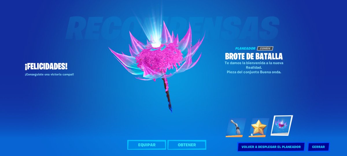 Kelly23542907's tweet photo. Hoy entre y recibí muchas recompensas 🤗, además hice mí primera victoria y ya me dieron mi ala delta ⛱️☂️ es hermosa 😍.
#FortniteSeason3 #VictoriaCampal
#Fortnite #FortniteChapter3Season3 
@FortniteInfESP @InfoFortniteES https://t.co/KF6QkKPEWR