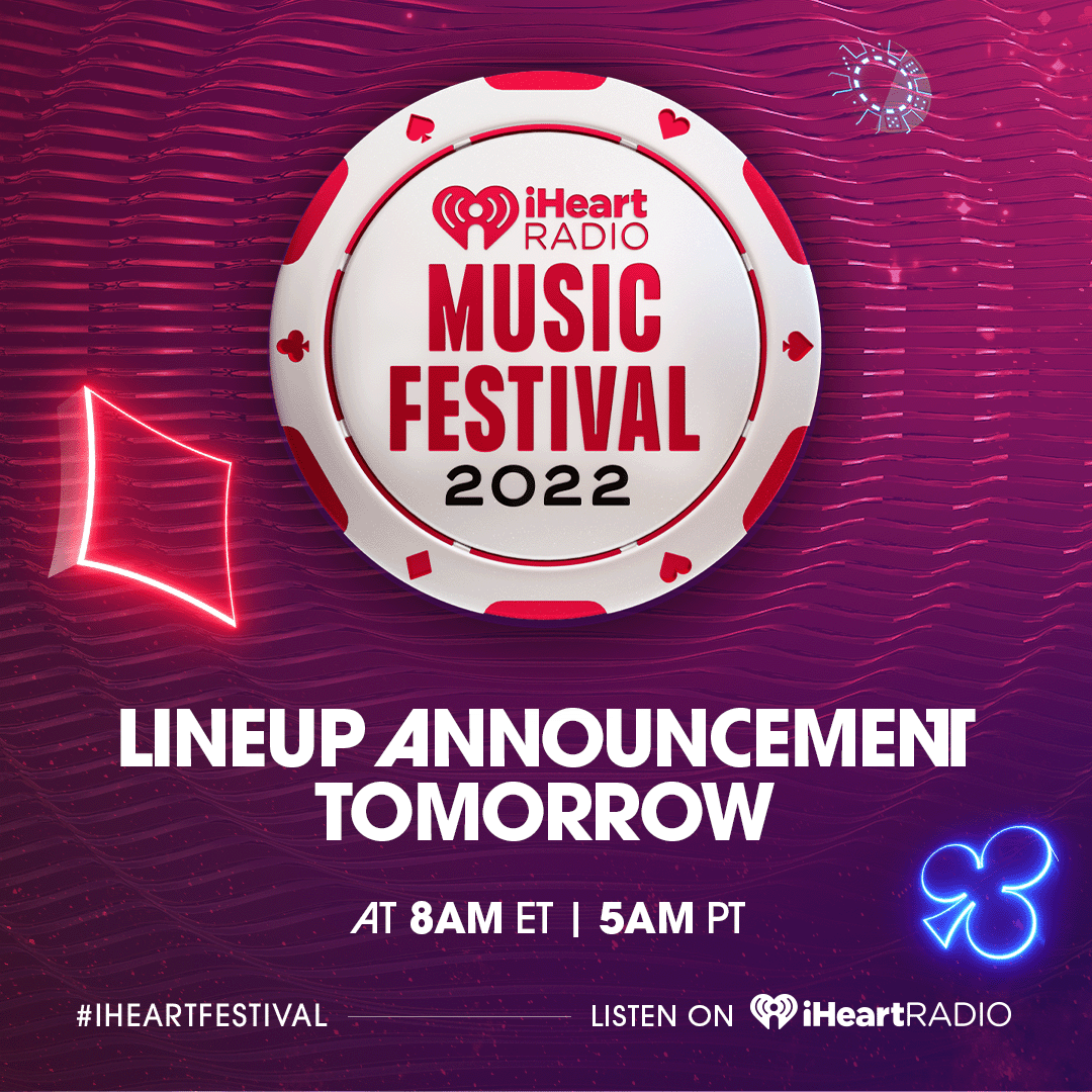We have BIG news to reveal tomorrow 👀🤯… it’s our lineup for the 2022 <a href="/iHeartRadio/">iHeartRadio</a> Music Festival! 🔥
Who do you hope will perform? #iHeartFestival
