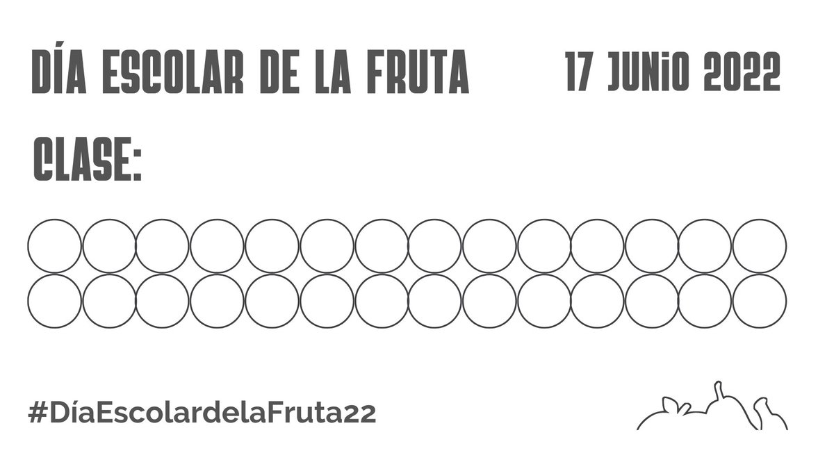 Aquí os dejamos el Minifrutómetro para repartir por clases durante el #DíaEscolardelaFruta22 para luego sumar todas las piezas del colegio.