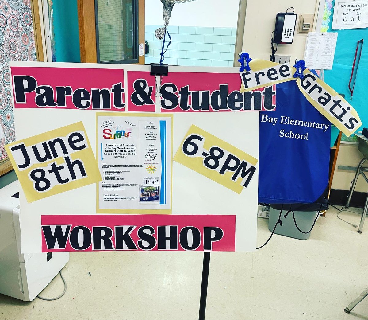 BayElementary's tweet image. Join us this Wednesday! 📢 Free bag for all!!!