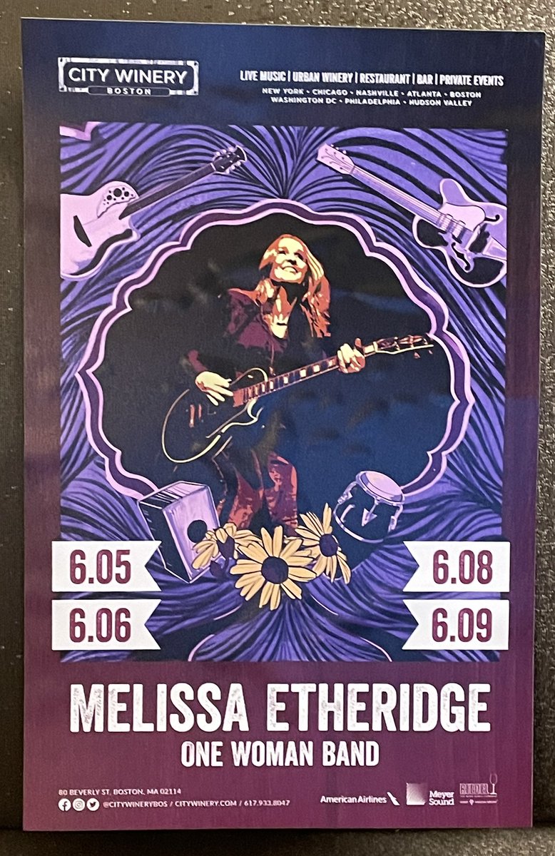 RhoAsh's tweet photo. After unsuccessfully asking a staffer for an extra City Winery poster, the one stuck to the venue’s outside wall mysteriously made its way to my hotel room last night.

I know nothing!

🤣🤣🤣🤣🤣

Why didn’t they sell these at the merch table?

@metheridge
#OneWomanBand
#Boston1 https://t.co/trfkEYILp9