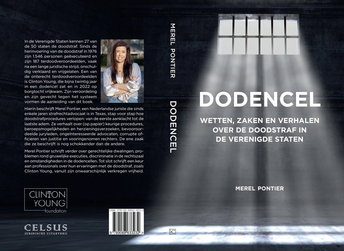 My new book on the death penalty for sale now! All profits go to my nonprofit <a href="/ClintonLeeYoung/">Clinton Young Foundation</a> ! celsusboeken.nl/product/dodenc…