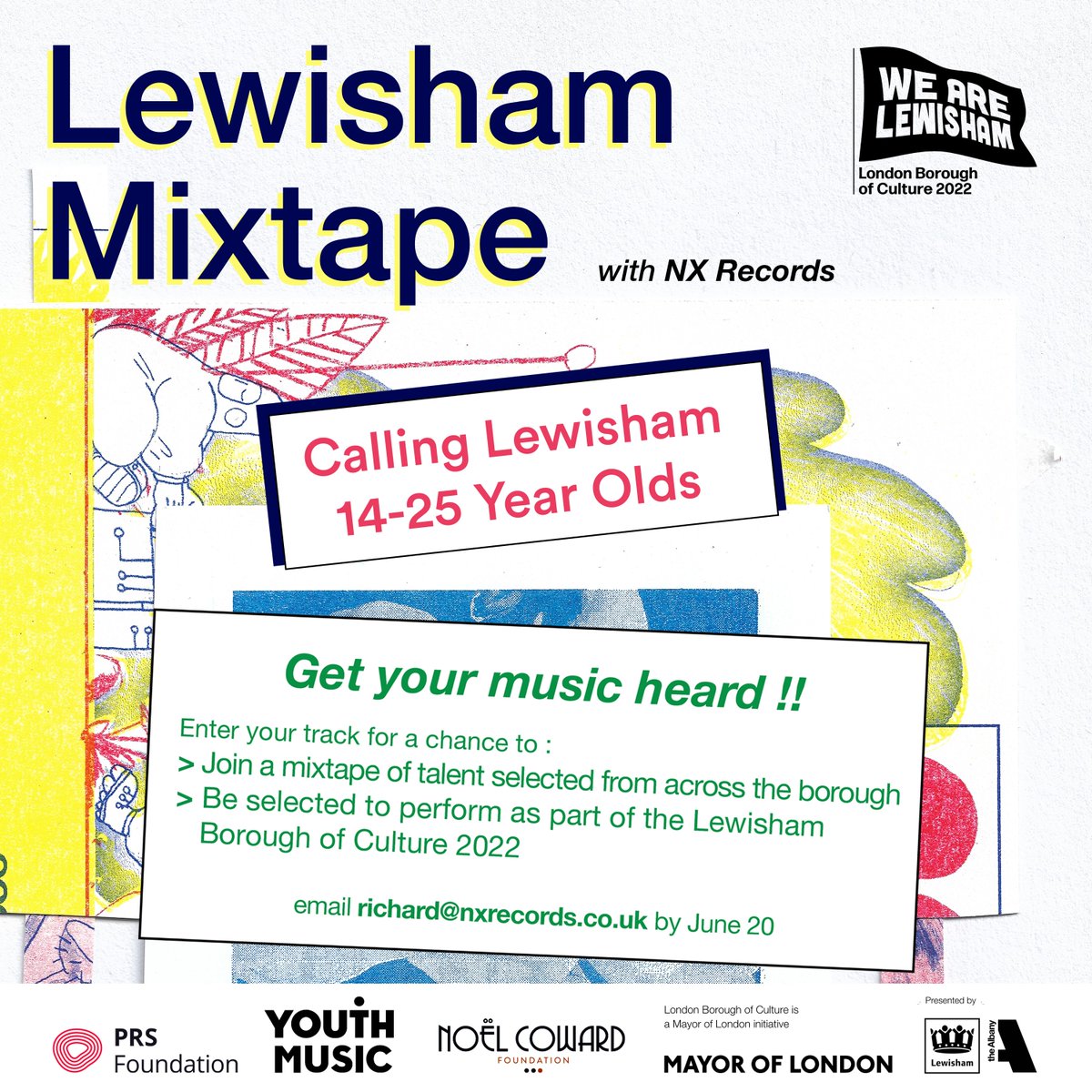 Calling all Lewisham youngsters! An amazing chance to get your music heard, and perform as part of <a href="/WeAreLewisham/">WeAreLewisham</a>.