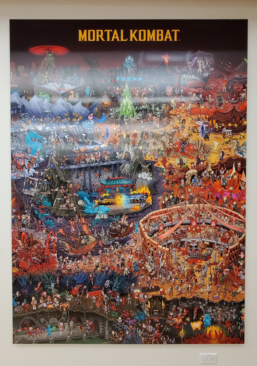 Arthur Moy (@speedbrkr) on Twitter photo Returned to the office today for the first time in a long time and saw this amazing <a href="/MortalKombat/">Mortal Kombat 1</a> poster kreated by <a href="/gusmorais/">Gus Morais</a> hanging on the wall in the break room! 🤘
Learn more about his illustration here: bit.ly/3GXSiQV
#art #mortalkombat Returned to the office today for the first time in a long time and saw this amazing <a href="/MortalKombat/">Mortal Kombat 1</a> poster kreated by <a href="/gusmorais/">Gus Morais</a> hanging on the wall in the break room! 🤘
Learn more about his illustration here: bit.ly/3GXSiQV
#art #mortalkombat