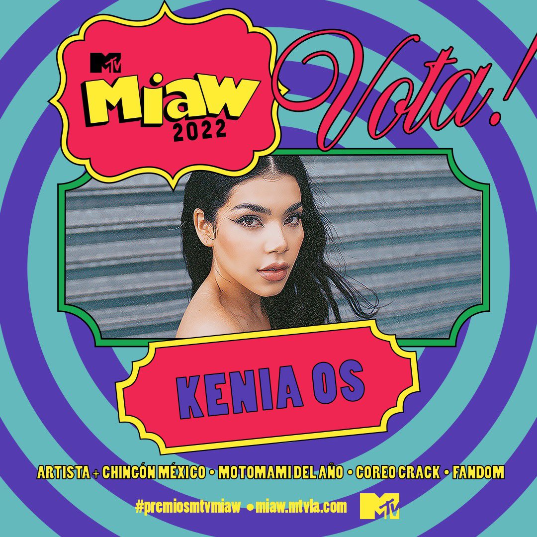 sonymusicmexico's tweet photo. ¡Keninis llegó el momento de votar por @keniaos para los #PremiosMTVMIAW2022! 🦋🤩👇🏼

https://t.co/6kRio9rqaO https://t.co/99PTILMPdl