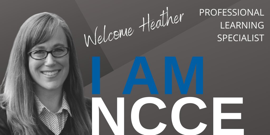 We want to extend a warm NCCE welcome to <a href="/MirthfulMentor/">Heather Kolde</a>!  Heather is joining our nationwide team of professional learning specialists, focused on working with teachers to advance savvy implementation of technology in all classrooms.  Welcome, Heather!

#IamNCCE