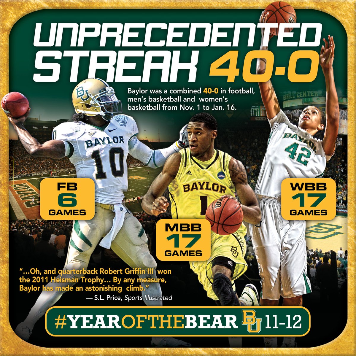 HeathNielsen's tweet photo. Remembering 10 years ago, when a talented hard-working group of athletes, coaches and staff combined some amazing seasons and made history. #YearOfTheBear ✊ https://t.co/abD5XAqQAU